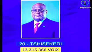 rdcongo  31 12  FELIX TSHISEKEDI EST PROCLAMME VAINQUEUR DE LA PRESIDENTIELLE 2023  7334 VOIX [upl. by Haimirej]