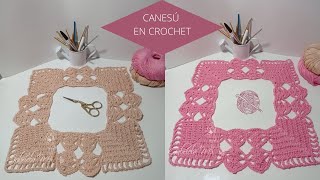 Canesú cuadrado en crochet paso a paso [upl. by Aerdna]