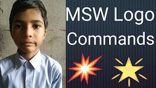 MSW Logo Commands [upl. by Aldercy]