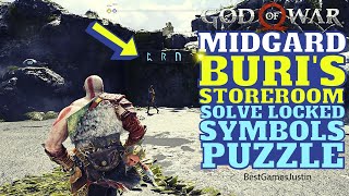 GOD OF WAR 4 Buris Storeroom HOW TO UNLOCK HIDDEN ROOM GET GAIVE STORM HEAVY RUNIC ATTACK [upl. by Ayaj]