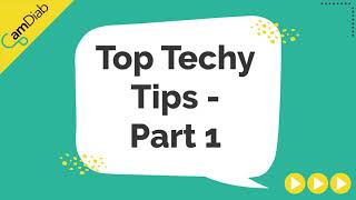 Top Techy Tips  Part 1  The CamAPS FX app [upl. by Ysdnyl62]