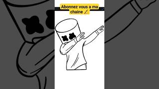 comment dessiner marshmello facilement [upl. by Rebor]