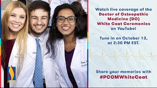 PCOMs DO Class of 2027 White Coat Ceremony  Live Stream [upl. by Ier366]