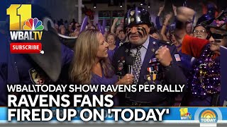 Ravens Pep Rally LIVE on The TODAY Show [upl. by Rafe91]