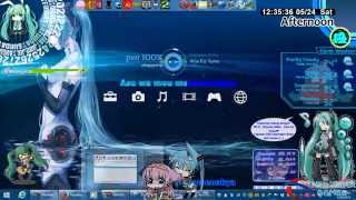 Hatsune Miku Aero Glass Theme For Windows 81 [upl. by Delphina328]