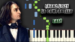 Franz Liszt  La Campanella  EASY  Piano Tutorial Synthesia Download MIDI  PDF Scores [upl. by Lay575]