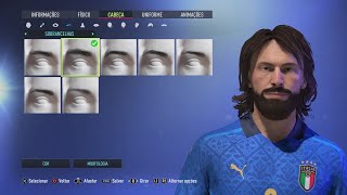 Andrea Pirlo FIFA Pro clubs game face look alikes [upl. by Elocin]