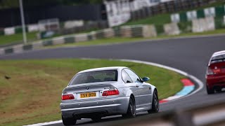 Donington park track day 5424 BMW E46 M3 [upl. by Lyrret]