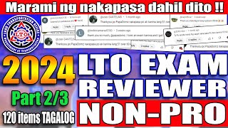 LTO EXAM REVIEWER 2024 FOR NON PROFESSIONAL DRIVERS LICENSE PART 2 [upl. by Eindys]