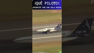 ¡QUÉ PILOTO ATERRIZÓ CON UNA SOLA RUEDA [upl. by Wehttan]