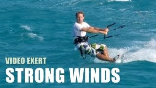 How To Kitesurf In Strong Winds  Kiteboarding Technique Tips [upl. by Irt]