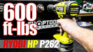 REALLY Ryobi P262 One HP 18V 12quot Impact Wrench 600 ftlbs [upl. by Ayikin575]