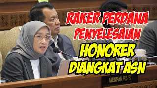 RAKER PERDANA MenPAN RB  DPR RI Terkait Penyelesaian Honorer Diangkat Jadi PPPK 2024 [upl. by Orhtej429]