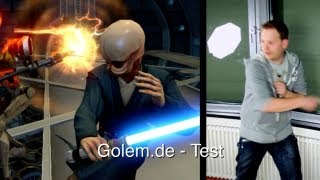 Kinect Star Wars  Test von Golemde [upl. by Ikeda]