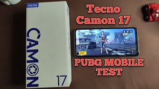 Tecno Camon 17 PUBG Mobile Test Gyroscope and Graphic Support [upl. by Brower]