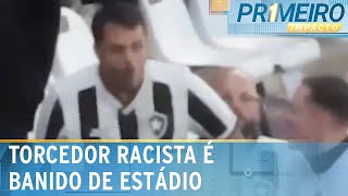 Botafogo proíbe torcedor de frequentar estádio após gestos racistas  Primeiro Impacto 160824 [upl. by Tanah]