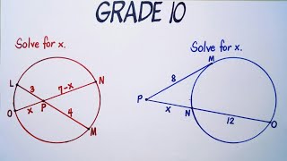 Grade 10  Chord Chord Power Theorem and Secant Tangent Power Theorem  By Tutor Marife MCP [upl. by Hola]