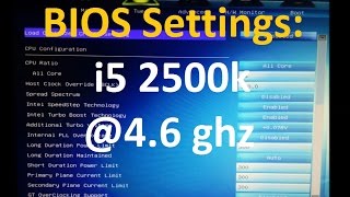 BIOS Settings  How To Overclock i5 2500k to 46 ghz  ASRock Z77 MOBO [upl. by Assyl478]