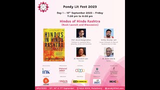 Hindus in Hindu Rashtra  Book Launch and Discussion  Pondy Lit Fest 2023 [upl. by Julianne]