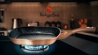 Berlinger Haus Metallic Line Rosegold Edition Grill Pan Presentation BH1521N [upl. by Enyrhtac]