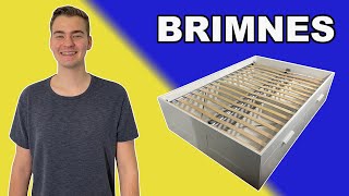 Easy To Follow Brimnes Bed Frame with Storage Tutorial [upl. by Nihcas]