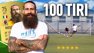 🎯⚽️ 100 TIRI CHALLENGE DAVIDE MOSCARDELLI SERIE A  Quanti Goal Segnerà su 100 tiri [upl. by Valdis395]