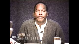 OJ Simpson Deposition  Day 1 Jan 22nd 1996  Part 13 [upl. by Sew717]