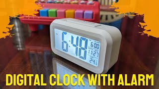 Best Digital Clock for Workstation  Home with Alarm ⏰ amp Backlight Display  पूरा पैसा वसूल [upl. by Buskus]