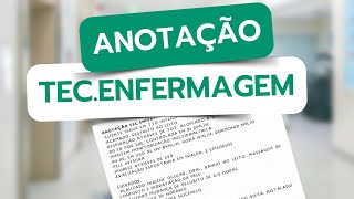 Anotação técnica de enfermagem em UTI [upl. by Kinson784]