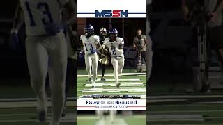 Pick 6 to open the A Game magnoliafields football highlights interception [upl. by Krischer]