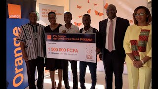 Prix Orange de l’Entrepreneur Social 2019 Burkina Faso [upl. by Tabib476]