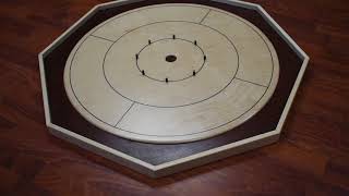 Crokinole Canada  The Baltic Bircher Crokinole Board Game Set [upl. by Lhary57]