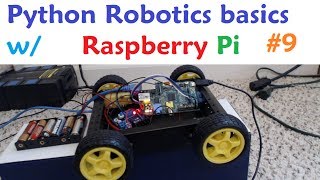 Raspberry pi with Python for Robotics 9  Adding HCSR04 Distance Sensor [upl. by Doownyl]