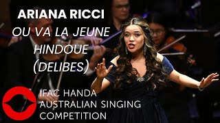 2024 Ariana Ricci soprano ASC Finals Concert second performance Delibes [upl. by Ahsiekim520]