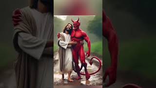 God vs Devil jesuschrist christianmotivation bible jesus shortsfeed [upl. by Willis]