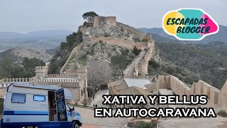 Que ver en XATIVA y RUTA en BELLÚS  VIAJAR en AUTOCARAVANA  VANLIFE 🚍  Escapadas Blogger [upl. by Alikat]