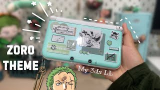 💚Recover My 3DS XL  Zoro Theme  Decorate and Reshell [upl. by Manning]