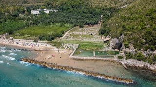 Sperlonga  Grotta di Tiberio spiaggia dellAngolo amp Residence Costa di Kair ed Din [upl. by Rosemonde]