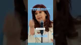 cfk sobre el adoctrinamiento que denuncia milei argentina peronismo cfk milei educaciónpública [upl. by Killigrew852]