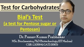 Test for Carbohydrates Bial’s Test a test for Pentose sugar or Pentosan [upl. by Harrington115]