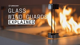 Glass Wind Guard Overview  Lumacast Fire Feature Accessories [upl. by Bandeen]