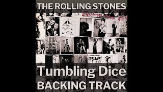 The Rolling Stones  Tumbling Dice Guitar Backing Track [upl. by Yenhoj]