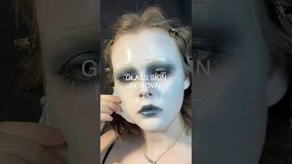 Removal of the glass skin👀 makeup makeupremoval glassskin [upl. by Ahsiekan]