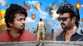 ILAYATHALAPATHY VIJAY vs SUPERSTAR RAJINIKANTH in GTA 5 [upl. by Emili]