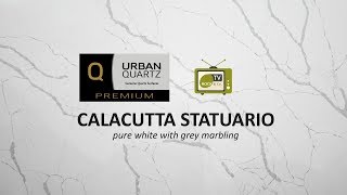 Calacutta Statuario  new quartz worktop material by Urban Quartz  Rock amp Co [upl. by Nillok173]