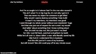 Eminem Like Toy Soldiers Lyrics [upl. by Eelah817]