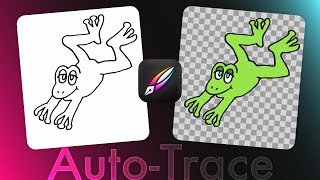 Vectornator Auto Trace How to Turn Procreate Drawings To Vector Graphics SVG [upl. by Gerk]