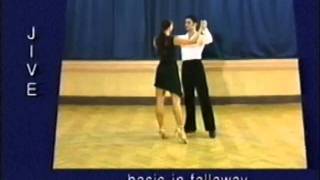 Jive dance steps 01 Basic in fallaway [upl. by Eyahc]