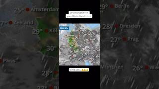 Unwetterwarnung für Deutschland ⚠️ news wissen information shortsfeed inside wetter [upl. by Misaq]