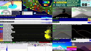 Sismo M55 Puerto Escondido Oaxaca 03042023 201159 Desde el monitor [upl. by Addia]